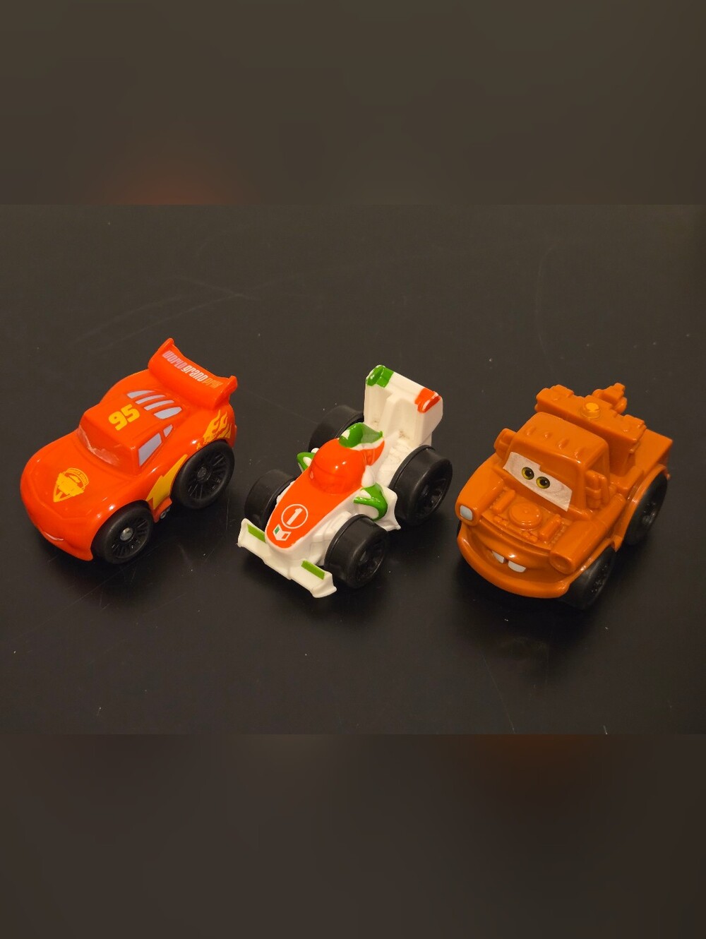 Disney Pixar Cars Wheelies McQueen Mater & Francesco